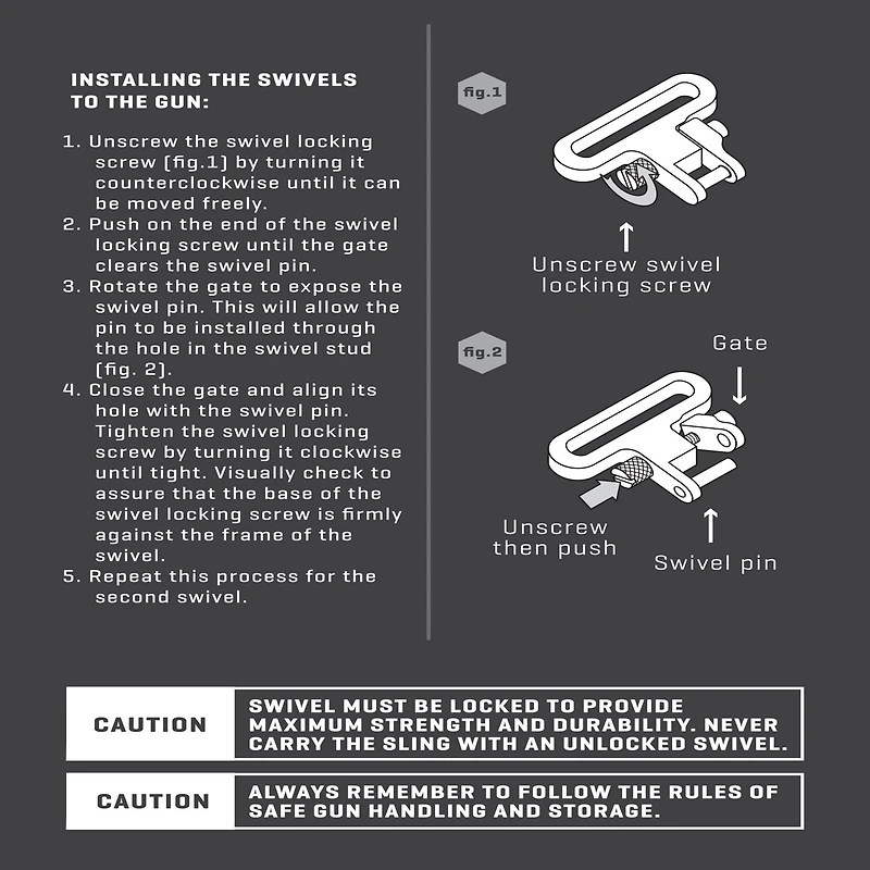 Allen Company Magnum 1-1/4 in Swivel Set