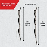 Allen Company Steel Locking Truck Window 3-Gun Rack