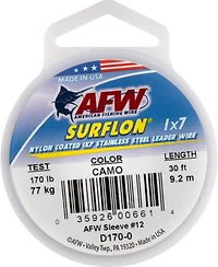 American Fishing Wire Surflon Nylon Coated 1 x 7 Stainless Steel Leader