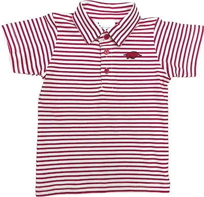 Atlanta Hosiery Company Toddlers' University of Arkansas Stripe Polo Shirt