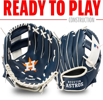 Franklin Sports Houston Astros MLB Youth Teeball Glove and Ball Set