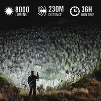 Coast XP40R Rechargeable 8,000 Lumen Flashlight