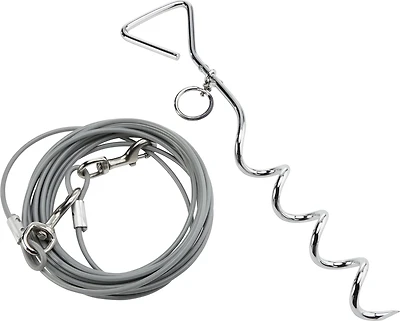 Academy Sports + Outdoors Tie Out Stake and Cable Dog Run