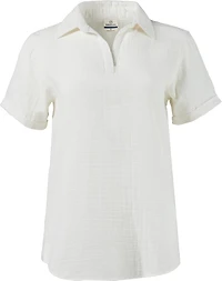 Magellan Outdoors Women's Happy Camper Short Sleeve Camp Shirt