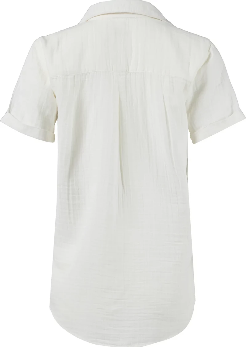 Magellan Outdoors Women's Happy Camper Short Sleeve Camp Shirt