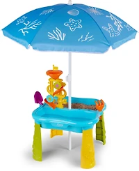 AGame Dual Sandbox and Water Table with Umbrella
