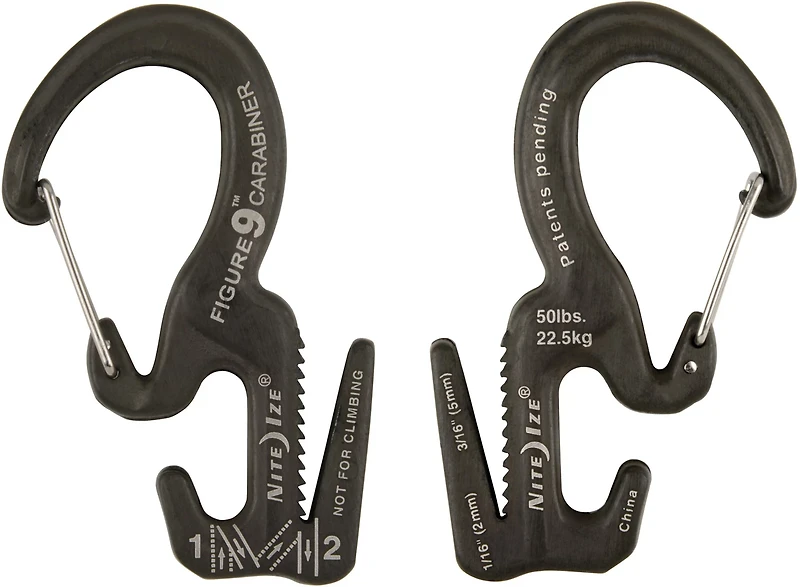 Nite Ize Figure 9 Carabiner Rope Tighteners 2-Pack