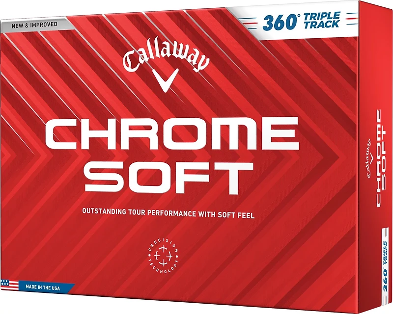 Callaway Chrome Soft 360 Triple Track Golf Balls 12-Pack