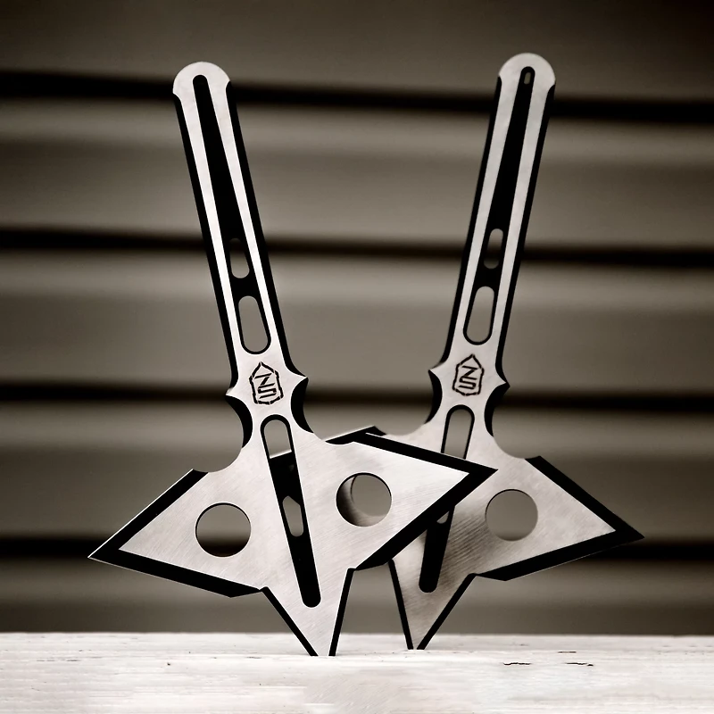 Sierra Zulu 10.5 Northstar Doubled Edged Throwing Axes 2-Pack