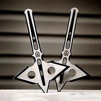 Sierra Zulu 10.5 Northstar Doubled Edged Throwing Axes 2-Pack