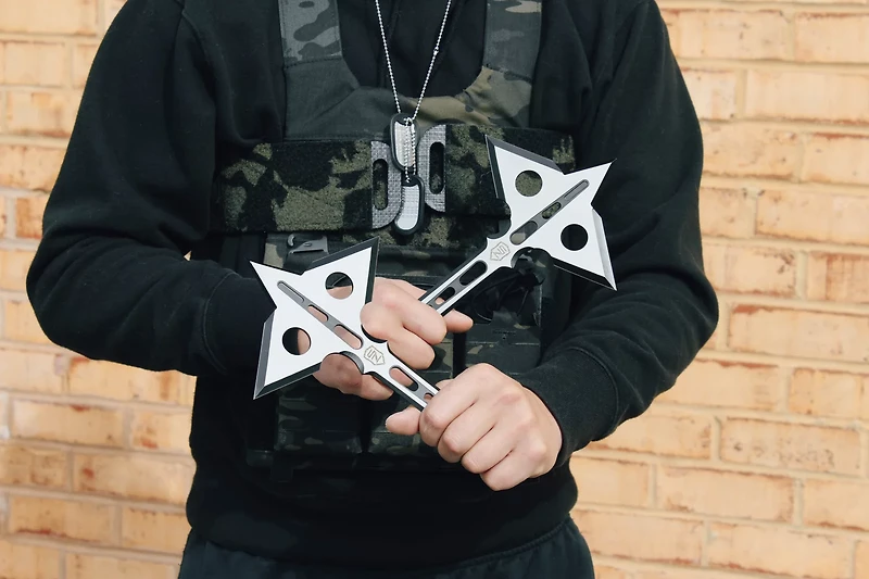 Sierra Zulu 10.5 Northstar Doubled Edged Throwing Axes 2-Pack