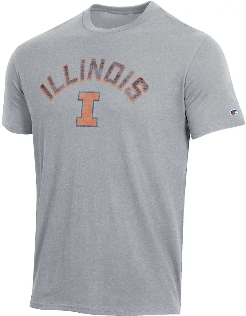 Champion Men's Illinois Team Arch Short Sleeve T-shirt