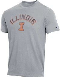 Champion Men's Illinois Team Arch Short Sleeve T-shirt