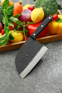 WatchFire Serbian 6.75 in Cleaver Knife with Sheath