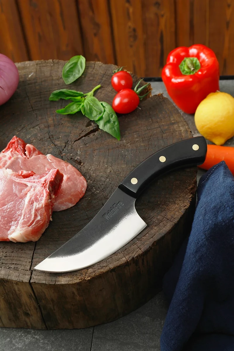 WatchFire Bosna 4.75 in Butcher Knife with Sheath