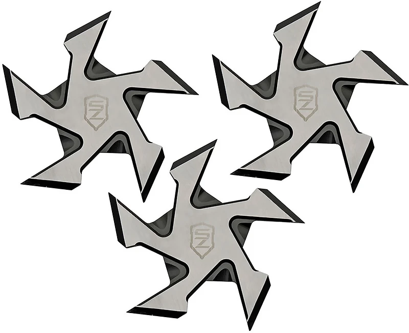 Sierra Zulu 4 in Buzzsaw Throwing Stars 3-Pack