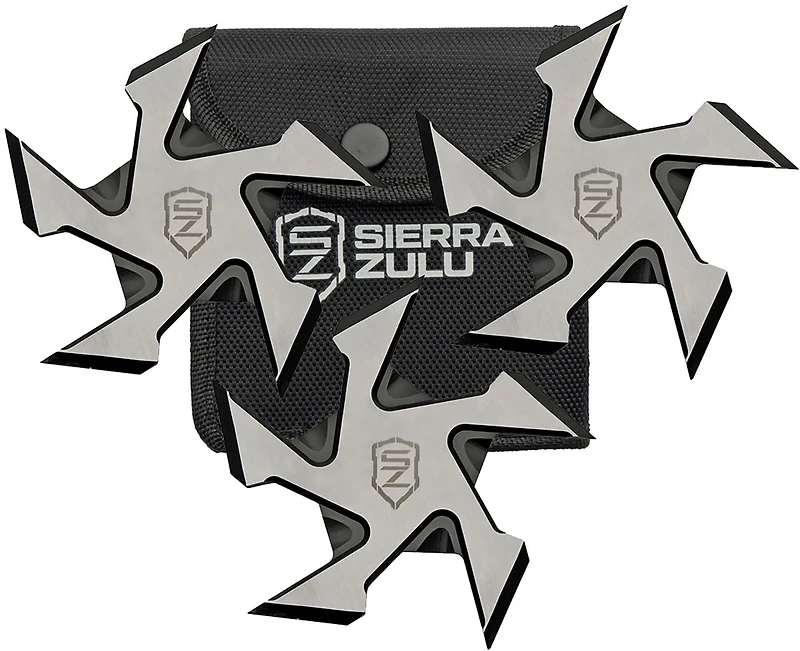 Sierra Zulu 4 in Buzzsaw Throwing Stars 3-Pack