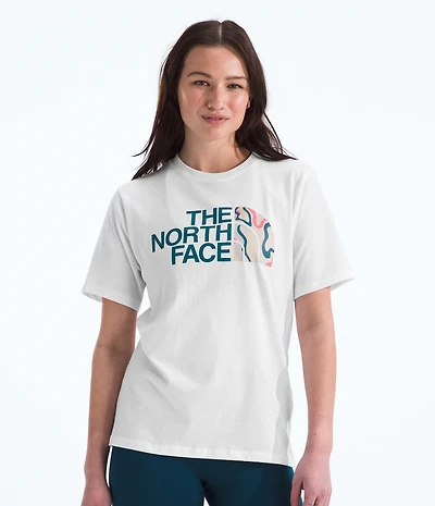 The North Face Women's Half Dome Wavy Lines Print Short Sleeve Shirt
