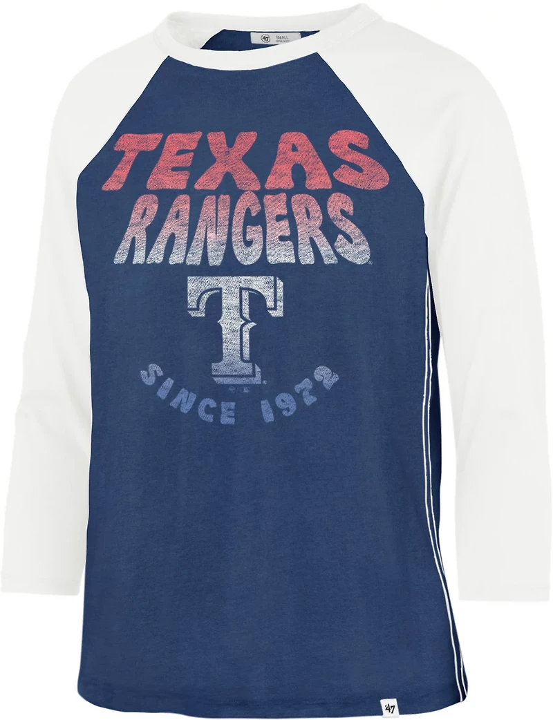 '47 Women's Texas Rangers Harmony Ava Raglan T-shirt