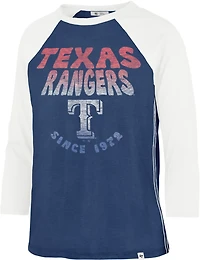 '47 Women's Texas Rangers Harmony Ava Raglan T-shirt