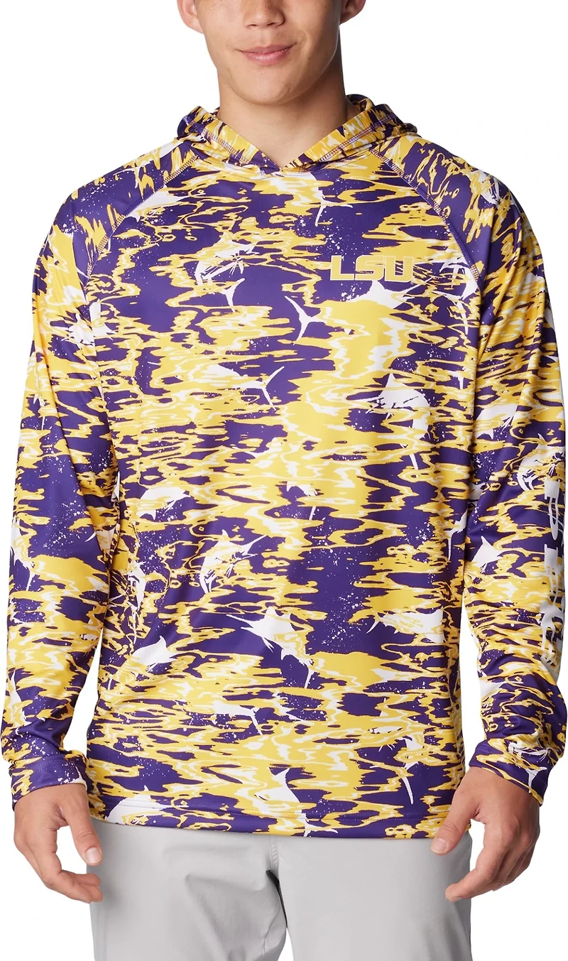 Columbia Sportswear Men's Louisiana State University Rippled Super Terminal Tackle Hoodie