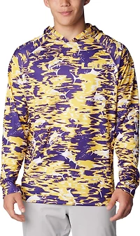 Columbia Sportswear Men's Louisiana State University Rippled Super Terminal Tackle Hoodie
