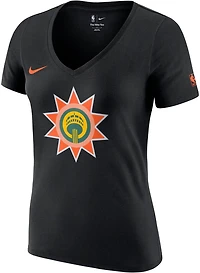 Nike Women's San Antonio Spurs Essentials City Edition Logo V-neck T-shirt