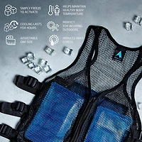 AlphaCool Artic Frosty Mesh Ice Vest with Replacement Ice Packs