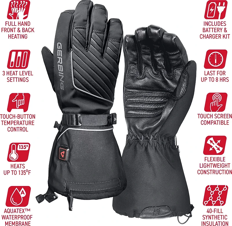 Gerbing Men's 7V Atlas Ultra-Flex Heated Gloves