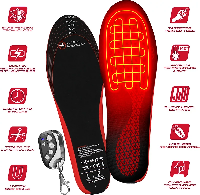 Gerbing Adults' 3V Rechargeable Heated Insoles