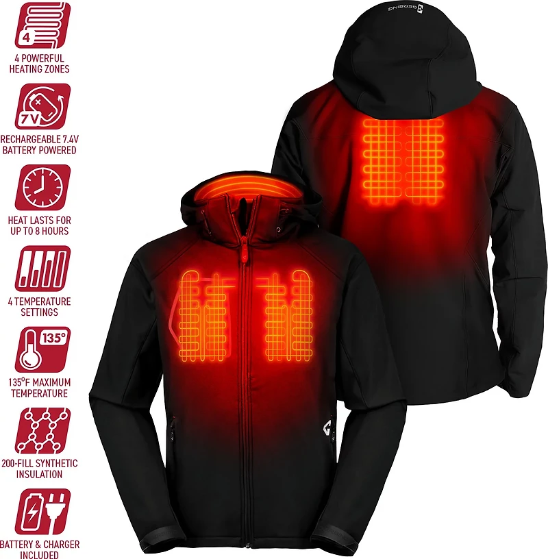 Gerbing Men's Torrid 2.0 Heated Softshell Jacket