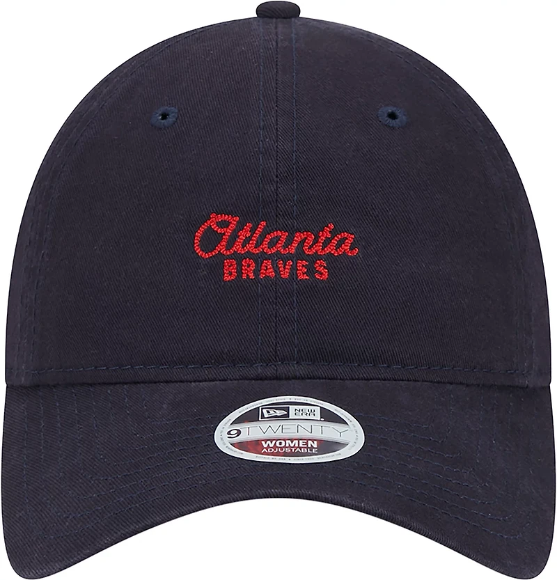 New Era Women's Braves Throwback Cross Stitch 9TWENTY Cap