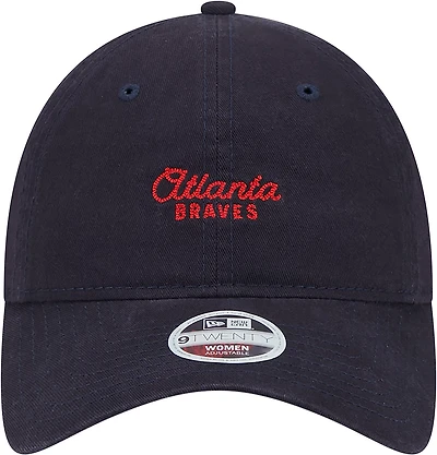 New Era Women's Braves Throwback Cross Stitch 9TWENTY Cap