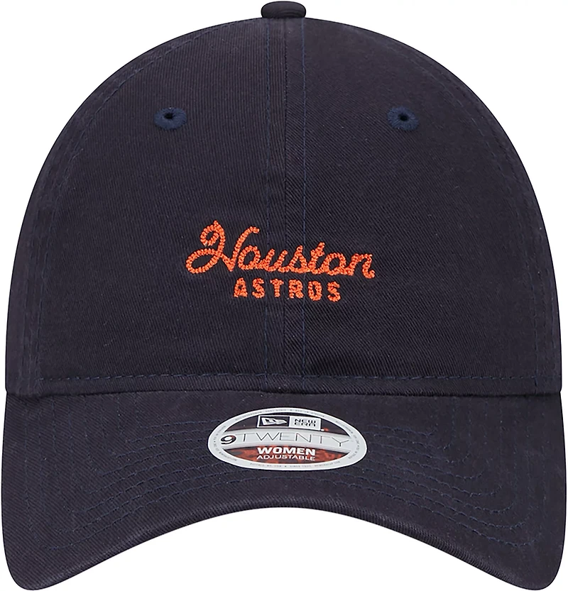 New Era Women's Astros Throwback Cross Stitch 9TWENTY Cap