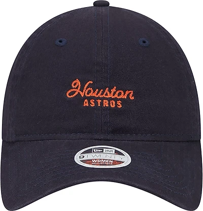 New Era Women's Astros Throwback Cross Stitch 9TWENTY Cap