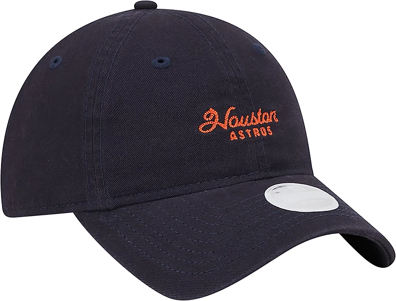 New Era Women's Astros Throwback Cross Stitch 9TWENTY Cap
