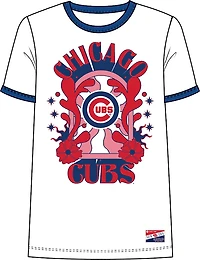 New Era Women's Cubs Ringer Short Sleeve Tee