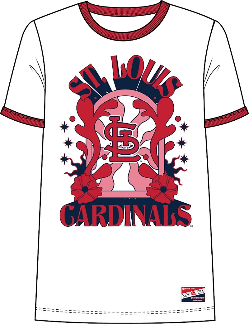 New Era Women's Cardinals Ringer Short Sleeve T-shirt