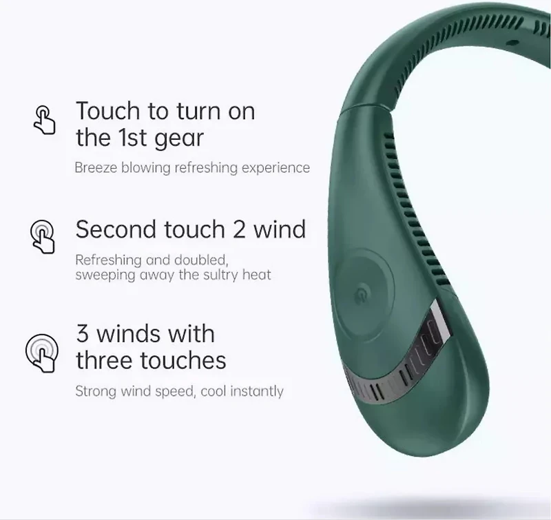 AlphaCool Wearable Personal Bladeless Neck Fan