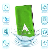 AlphaCool Mesh Instant Cooling Towels 2-Pack