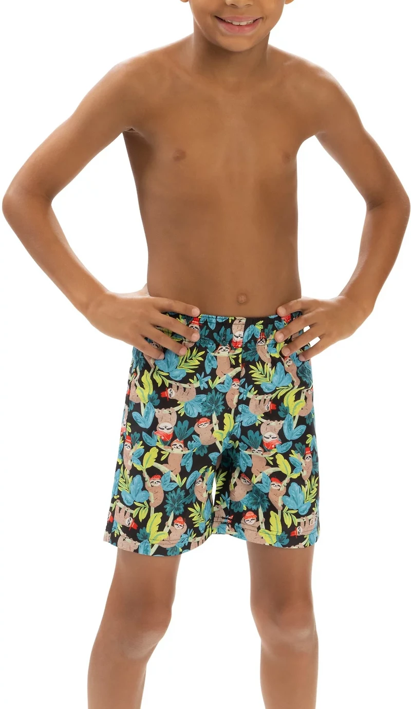 Dolfin Toddler Boys' Little Print Swim Trunks