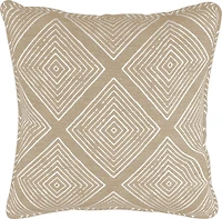 Mosaic 18 in Patio Pillow with Piped Edge