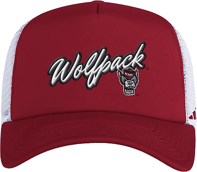 adidas Men's North Carolina State University Mascot Slouch Foam Trucker Cap