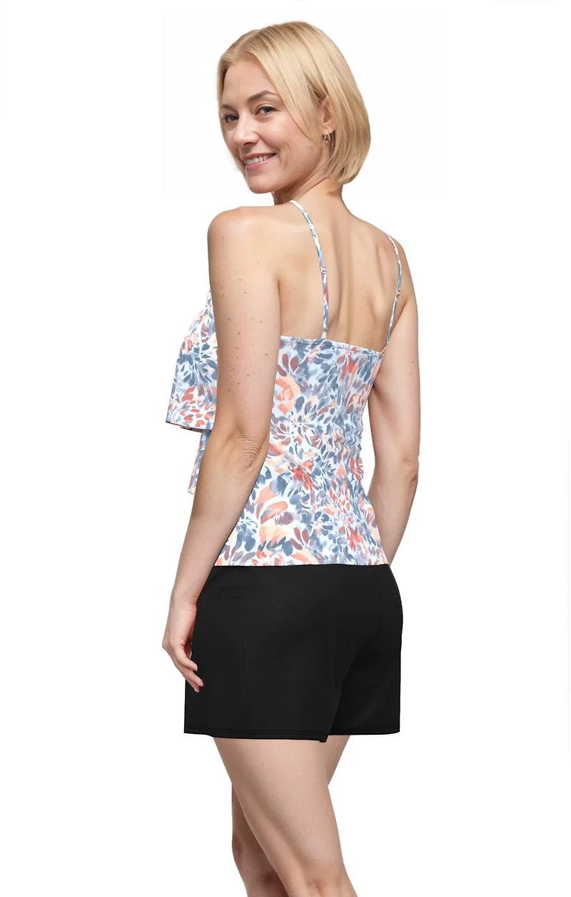 Freely Women's Wild Flower Triple Tier Swim Tankini