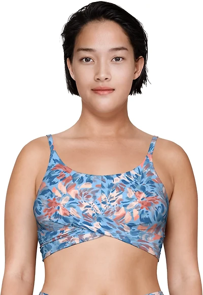 Freely Women's Wild Flower Wrap Front Swim Midkini