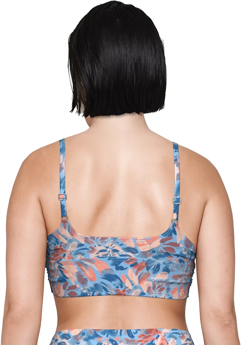 Freely Women's Wild Flower Wrap Front Swim Midkini