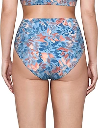 Freely Women's Wild Flower V Front High Waist Swim Bottoms