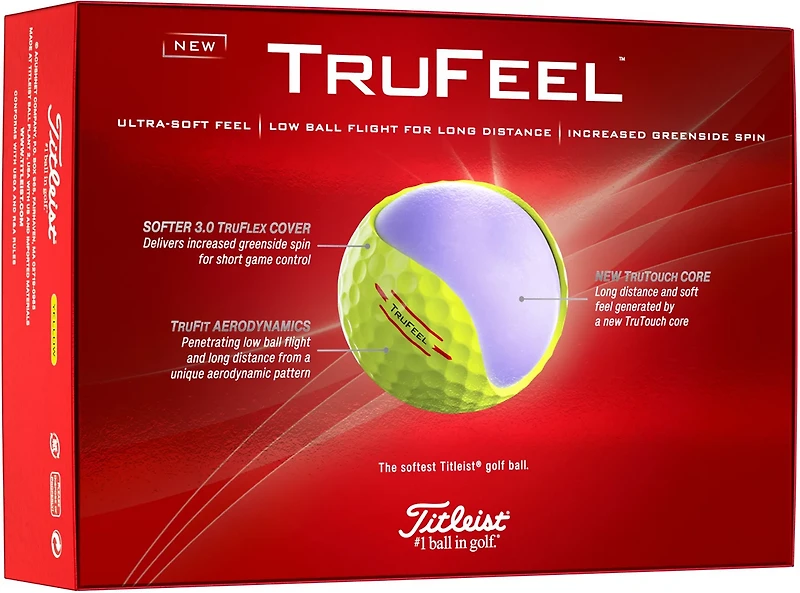 Titleist 2024 TruFeel Golf Balls 12-Pack