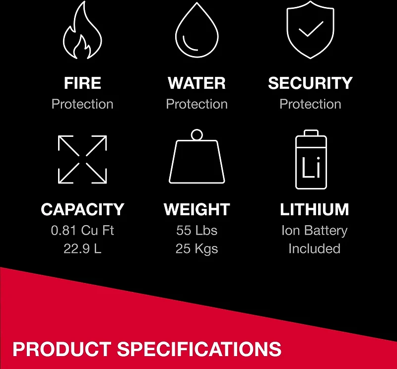 SentrySafe Fireproof and Waterproof Safe with Digital Keypad
