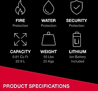 SentrySafe Fireproof and Waterproof Safe with Digital Keypad